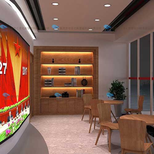 數字賦能，智慧啟航 社區黨建基地3D效果圖與多媒體展館的創新融合